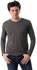 Izor Basic Long Sleeves V-Neck T-shirt - Army Green