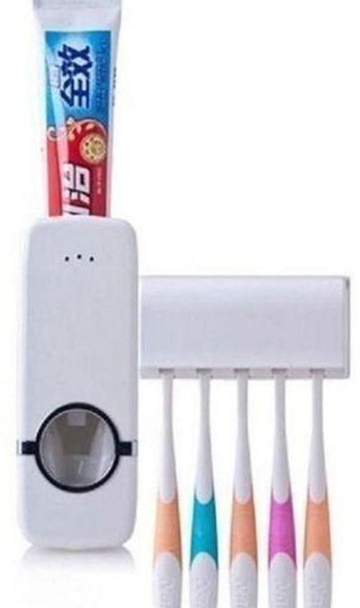 Toothbrush Holder And Automatic Toothpaste DIspenser.....