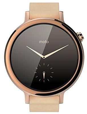 Motorola Moto 360 2nd Gen Smart Watch for Women - 42mm, Rose Gold with Blush Leather