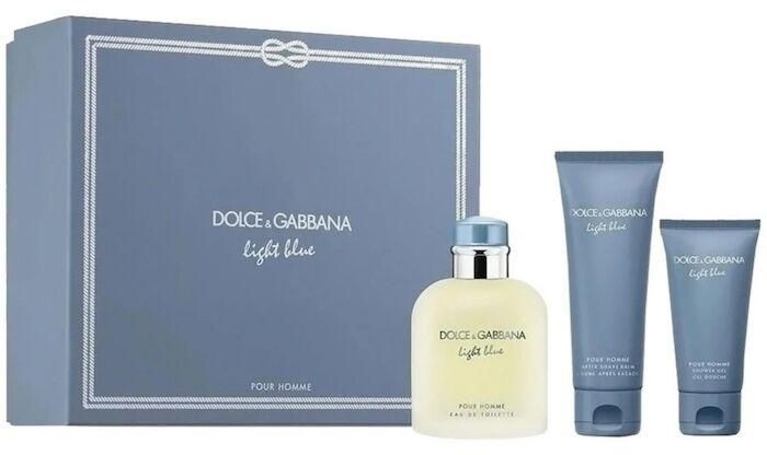 Dolce & Gabbana Light Blue EDT 100ml 3 Piece Gift Set For Men