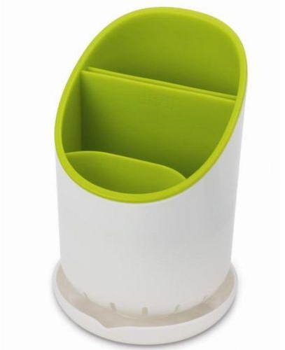 As Seen on TV Cutlery Drainer And Organiser - White/Green