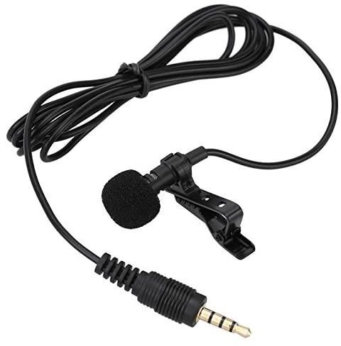 Clip-on Lavalier Microphone 3.5mm Mini Wired Condenser Microphone Mic mikrofonu for Smartphones Laptop micro cravate