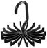 Generic 1Pc 20 Hooks Rotating Tie Rack Holder Adjustable Belt-Black