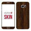 Stylizedd Premium Vinyl Skin Decal Body Wrap for Samsung Galaxy S7 Edge - Wood Marine Teak
