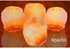 AURA 4 Pack 2.5-lbs Natural Himalayan Salt Tea Light Candle Holder 4 Pack Natural Orange by Photon