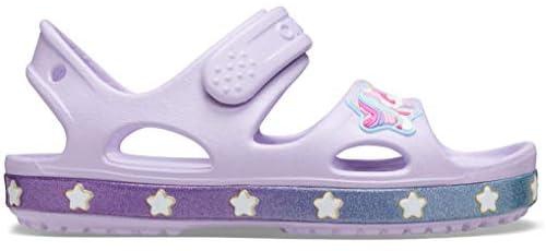 Crocs Girl's FL Unicorn Charm G Sandals, Lavender