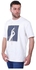 COUP Loose Fit Printed T-Shirt For Men - White - M