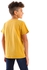 Izor Printed Boys Half Sleeves T-Shirt - Mustard