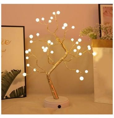 lights led copper wire lights tree lights warm light 36 lights-Pearl white 33*4*17cm