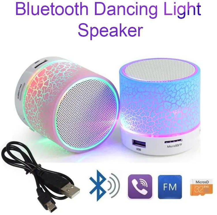 wireless Bluetooth speakers trendy colorful woofer Light Speaker Portable Party RGB Light  Amplifier Electronic Transparent Stereo Bluetooth Speakers Fast delivery within 1-5 days