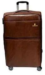 Pioneer PU Leather Pioneer Travel Suitcase-Brown Brown M