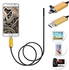 Muliawu Store 10M 6 LED 8mm Lens 2IN1 Android Endoscope Inspection Waterproof Camera-Gold#1