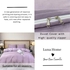 Deals For Less Luna Home Premium Quality Basic King Size 6 Pieces, Duvet Cover Set, Lavender
