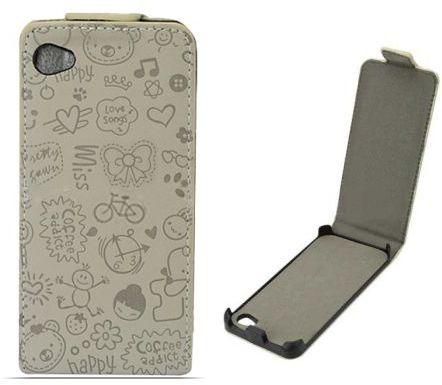 STARK Flip Leather Case Skin Cover Pouch For Apple iPhone 4G 4S[YLSH]
