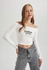 Defacto Slim Fit Strapless Camisole Long Sleeve T-Shirt