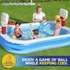Bestway Inflatable Baby Pol Swimming Pool With Manual PumpThe rectangular inflatable swimming pool is 2.5x1.68x1.02cm.Larger, longer, wider and deeper than most other above-ground 