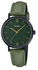 Get Casio LTP-VT02BL-3A Analog Dress Watch for Women, Leather Band - Green with best offers | Raneen.com