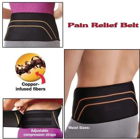 HOT ! Copper Fit Back Pro Lower Spine Pain Relief Belt Lumbar