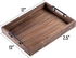 1MD Wooden Serving Tray with Handles 43cm - Rustic Design Tray for Coffee Table, Sofa, Living Room - Tray for Breakfast on Bed in Front of TV - Wooden Tray for Sofa by Cozy Decor