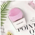 Silicone Facial Cleansing Brush With Charger Pink