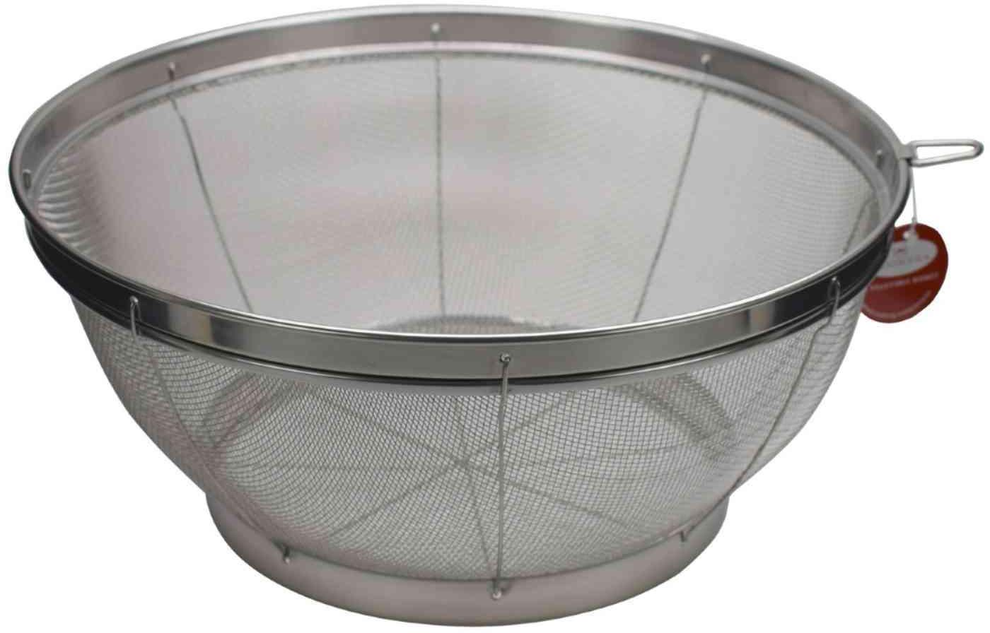 Stainless Steel Mesh Strainer Vegetable Basket Silver Size 3