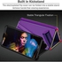 neinei Case for Xiaomi Redmi Note 10S/Redmi Note 10 4G,Plating Mirror Flip Case,Translucent Clear View Standing ShockProof Cover Protective Case for Xiaomi Redmi Note 10S/Redmi Note 10 4G,Purple
