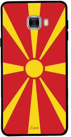 Thermoplastic Polyurethane Protective Case Cover For Samsung Galaxy C7 Macedonia Flag