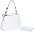 Michael Kors 30T6GPAL1L-085 Portia Crossbody Bag for Women - Leather, Optic White