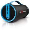 AXESS SPBT1033-BL Portable Indoor/Outdoor Bluetooth Hi-Fi Cylinder 2.1 Speaker with Micro SD Card Slot and USB