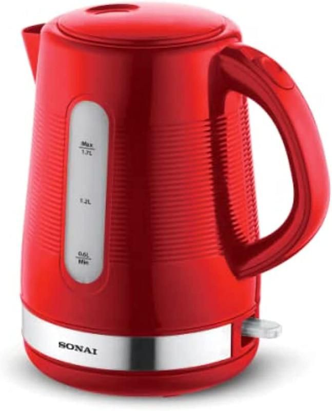 Sonai Electric Kettle, 1.7 Liters, Red - SH-3888