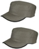 2 Pieces plain Structured Army Cap Basic Everyday Military Style Hat, Cotton Dad Hat Fits Men Women, Adjustable Low Profile