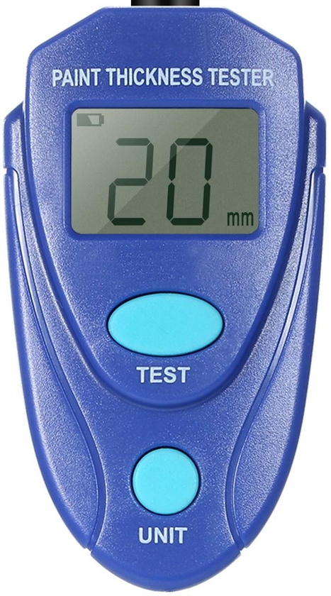 Generic-Paint Thickness Tester Professional Thickness Gauge Digital Coating Meter Gauge With LCD Display Automotive Mini Size Paint Measure Tester Tool