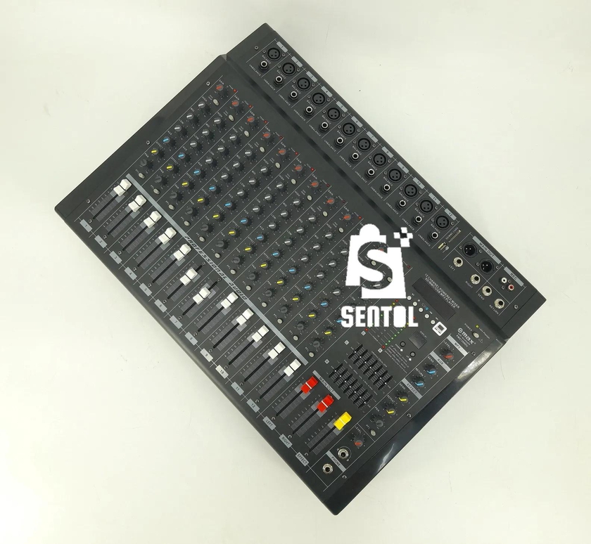 Max PMX1208DU 12 Channel Powered Mixer Mixing Console SD, MMC, USB, MP3 Player