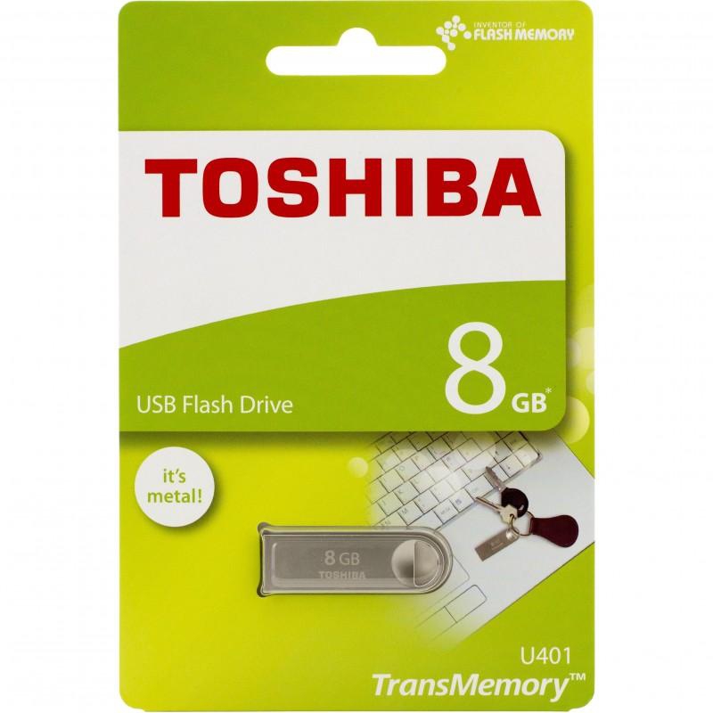 Toshiba TransMemory U401 Metal, USB Flash Drive, 8 GB, Silver