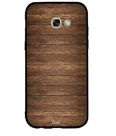 Protective Case Cover For Samsung Galaxy A5 2017 Wood Pattern Leather