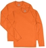 Hanes Men's Long Sleeve Cool Dri T-Shirt UPF 50+, 3X-Large, 2 Pack ,Safety Orange
