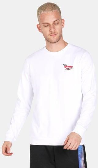 Casual Printed Sweatshirt White