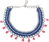 Blue collar necklace