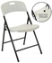 Creative Plastic & Steel Outdoor Folding Chair (96.52 x 20.32 x 48.26 cm, White)
