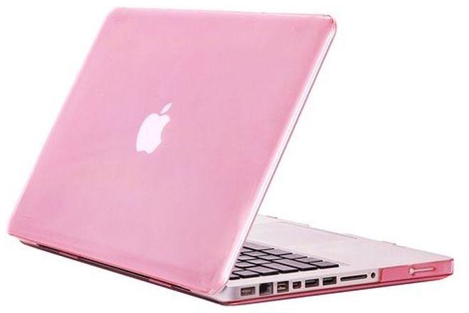 Coosybo 13" Pro With CD-ROM Case, Crystal Hard Rubberized Cover For 2008-2012 Macbook Pro 13.3 Inch, Pink