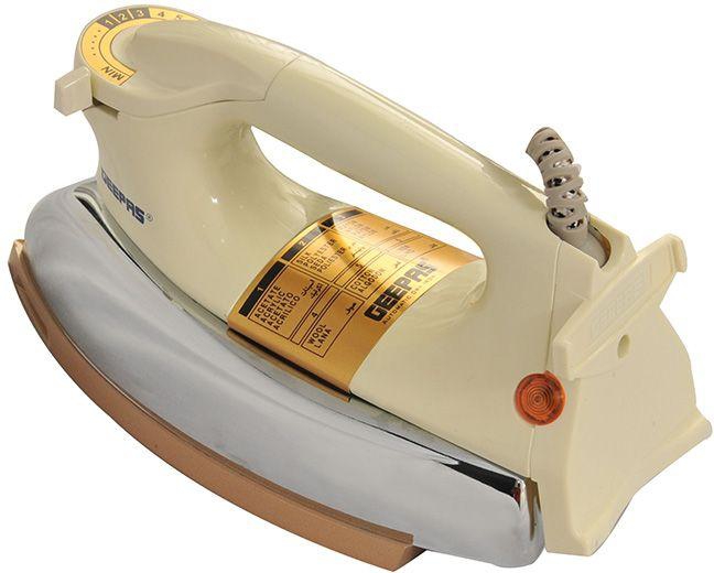 Geepas Dry Iron GDI2771 Cream and Silver