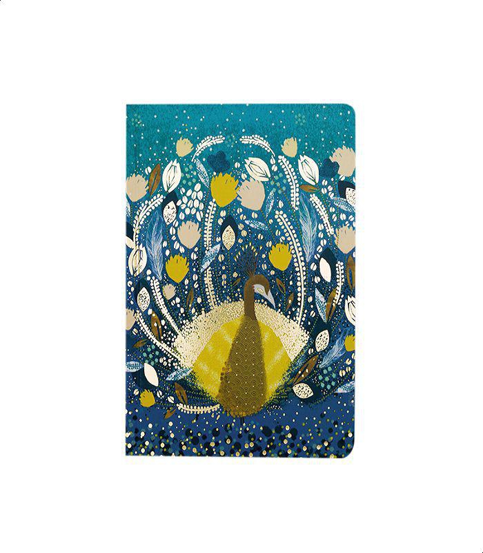 Go Stationery OPA6NBPE19 A6 Notebook with Peacock Print - Multi Color