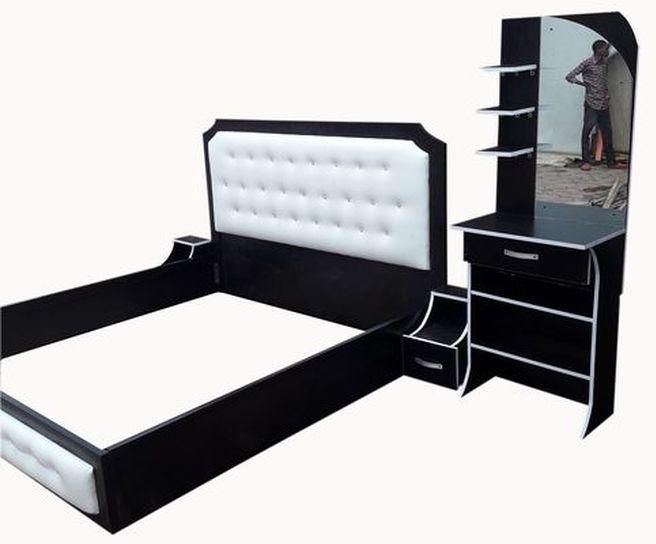 6*6 Bed Frame And Dressing Table (Delivery Only In Lagos)