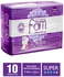 Fam Natural Cotton Feel, Maxi Thick,Folded With Wings, Super Sanitary Pads,10 Pads- Babystore.ae