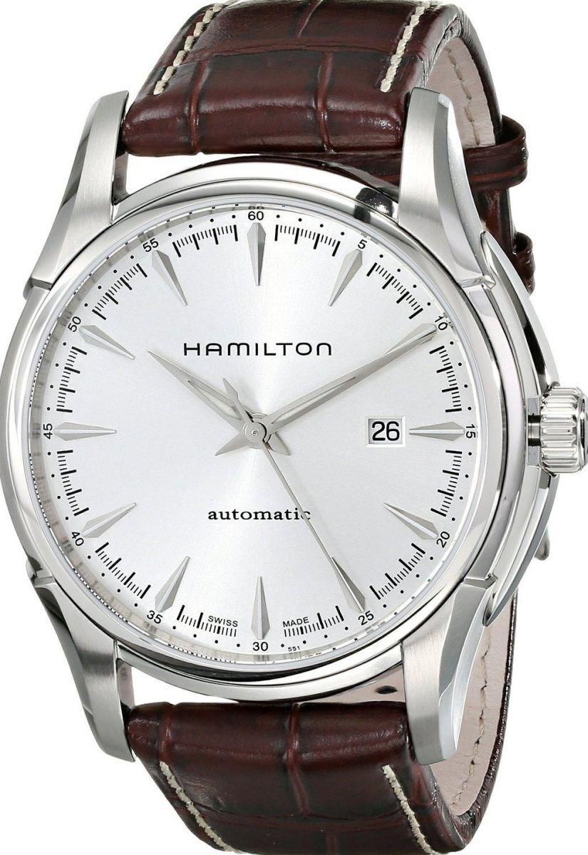 Hamilton Men's Silver Dial Brown Leather Band Watch - H32715551