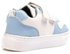 Roadwalker Bi-Tone Kids Velcro Sneakers - White & Baby Blue
