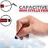 Mini Capactive Stylus Pen For Apple iPhone 5 4 4S iPod Touch Samsung Galaxy Note 2 N7100 S3 SIII i9300 MINI I8190 i9220 S2 i9100 Nexus i9250 HTC One X Sony LT26I Xperia S X12 Arc Nokia Lumia 920 820 -‫(Red)