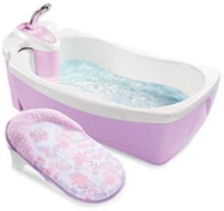 Summer Infant Lil Luxuries Whirlpool Bubbling Spa and Shower - 2L - Pink