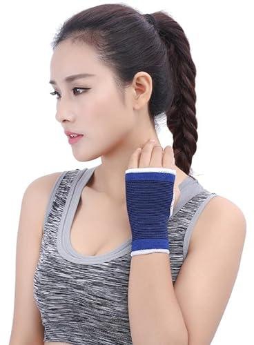 one piece 1 pcs wristband palm support knit warming blue wrist protector coyoco brand professional sports arthritis gloves brace 2 876332