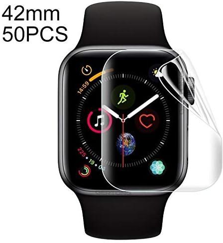 Good 50 PCS For Apple Watch 42mm Soft Hydrogel Film Full Cover Front Protector Junfat